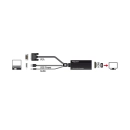 Adapter DELOCK, HDMI (Ž) na  VGA (M) USB 2.0 A 3.5mm, crni