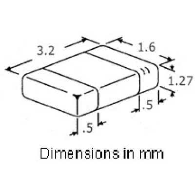 R SMD 1206 1% 10M  0,25W   - Otpornici