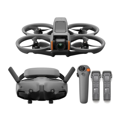 Dron DJI Avata 2 Fly More Combo (Three Batteries) CP.FP.00000151.01, FPV Goggles, 4K kamera, gimbal, vrijeme leta do 23 min, upravljanje daljinskim upravljačem + 2x baterija