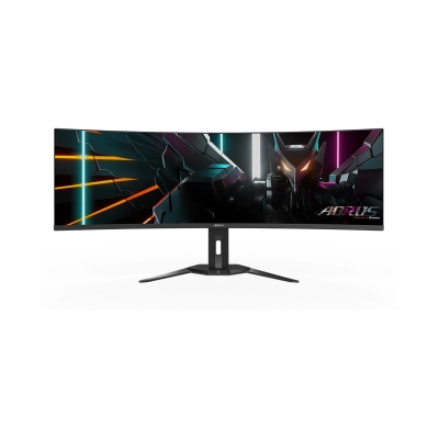 Monitor 49incha GIGABYTE AORUS, CO49DQ, DQHD, OLED, 144Hz, 0.03ms, 250cd/m2, 1 500 000 : 1, USB-C, 3x USB, zakrivljeni, zvučnici, crni   - MONITORI I OPREMA