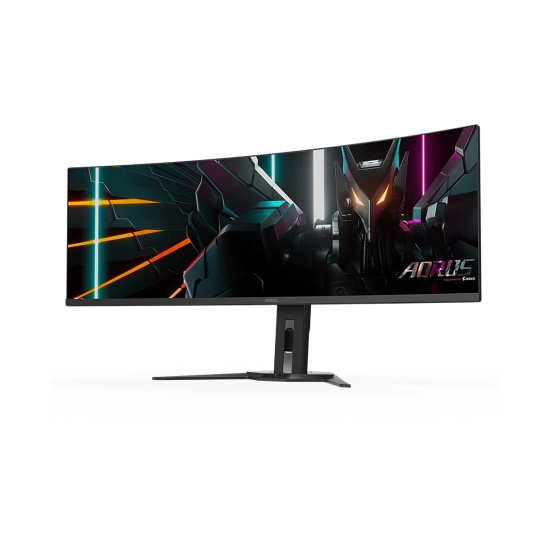 Monitor 49incha GIGABYTE AORUS, CO49DQ, DQHD, OLED, 144Hz, 0.03ms, 250cd/m2, 1 500 000 : 1, USB-C, 3x USB, zakrivljeni, zvučnici, crni