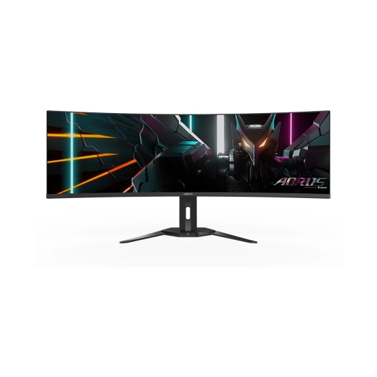 Monitor 49incha GIGABYTE AORUS, CO49DQ, DQHD, OLED, 144Hz, 0.03ms, 250cd/m2, 1 500 000 : 1, USB-C, 3x USB, zakrivljeni, zvučnici, crni