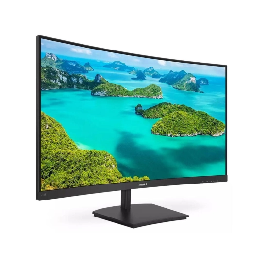 Monitor 24incha PHILIPS 241E1SC, FHD, VA, 75Hz, 4ms, 250cd/m2, 3000:1, zakrivljeni, zvučnici, crni