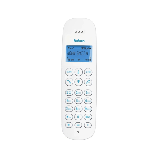Telefon PROFOON PDX300BW, bežični, bijelo plavi Telefon PROFOON PDX300BW, bežični, bijelo plavi