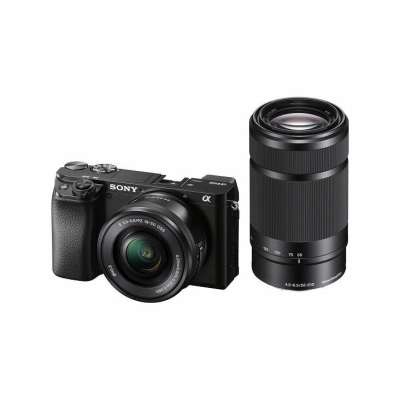 Fotoaparat SONY Alpha A6100 Double lens kit SEL1650 + SEL55210 Black   - Fotoaparati