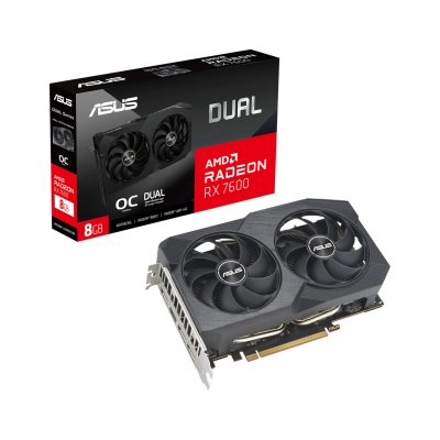 Grafička kartica ASUS Radeon Dual RX 7600 OC Edition, 8GB GDDR6, 3x DisplayPort, HDMI