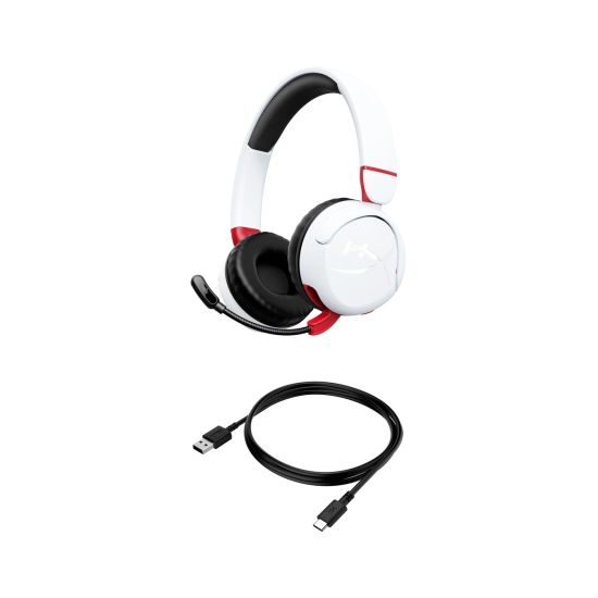 Slušalice HYPERX Cloud Mini Kids, gaming, bežične, bijele