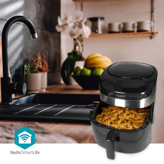 Friteza na vrući zrak NEDIS KAAF180BKW, 7.2l, 1800W, SmartLife, crna