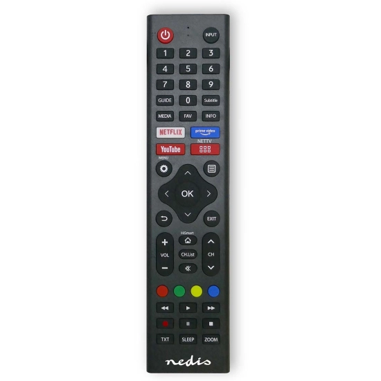 Univerzalni daljinski upravljač NEDIS TVRC45HIBK za Hisense TV Univerzalni daljinski upravljač NEDIS TVRC45HIBK za Hisense TV