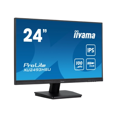 Monitor 24incha IIYAMA XU2493HSU-B6, FHD, IPS, 100Hz, 1ms, 250cd/m2, 1000:1, zvučnici, crni   - IIYAMA