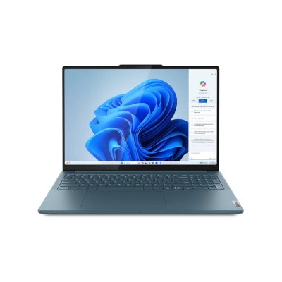 Laptop LENOVO Yoga Pro 9 16IMH9, 83DN0031SC, Ultra 9 185H, 64GB, 1TB SSD, GeForce RTX 4070, 16incha 3.2K Mini LED 165Hz, Windows 11H, tideal teal   - Lenovo