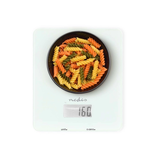 Kuhinjska vaga NEDIS KASC800WTW, 5kg/1g, Bluetooth, bijela