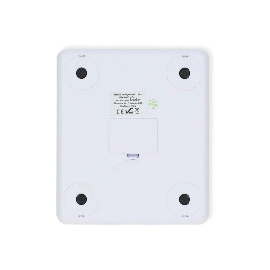 Kuhinjska vaga NEDIS KASC800WTW, 5kg/1g, Bluetooth, bijela