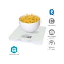 Kuhinjska vaga NEDIS KASC800WTW, 5kg/1g, Bluetooth, bijela