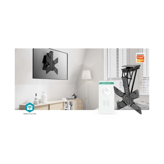 Nosač stropni za TV NEDIS TVCM5850BK, motorizirani, daljinski upravljač, 23-65incha, 30kg, nagib 90°, rotacija 180° Nosač stropni za TV NEDIS TVCM5850BK, motorizirani, daljinski upravljač, 23-65incha, 30kg, nagib 90°, rotacija 180°