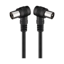 Kabel GOOBAY, antenski (M) na (Ž), crni, 2.5m, kutni, bulk