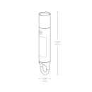 Baterijska svjetiljka HOTO s dva izvora svjetla, 1000lm, USB-C, 3200mAh