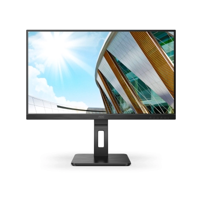 Monitor 27incha AOC 27P2Q, FHD, IPS, 75Hz, 4ms, 250cd/m2, 1000:1, pivot, zvučnici, crni   - AOC