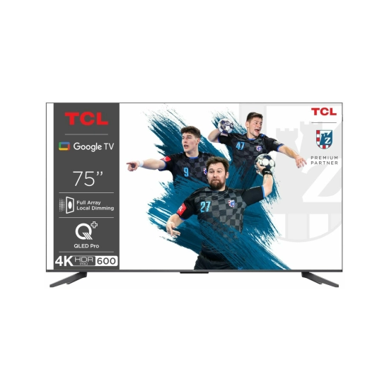 Televizor QLED 75incha TCL 75C655 Pro, Google TV, 4K UHD, DVB-T2/C/S2, HDMI, Wi-Fi, USB, energetski razred F