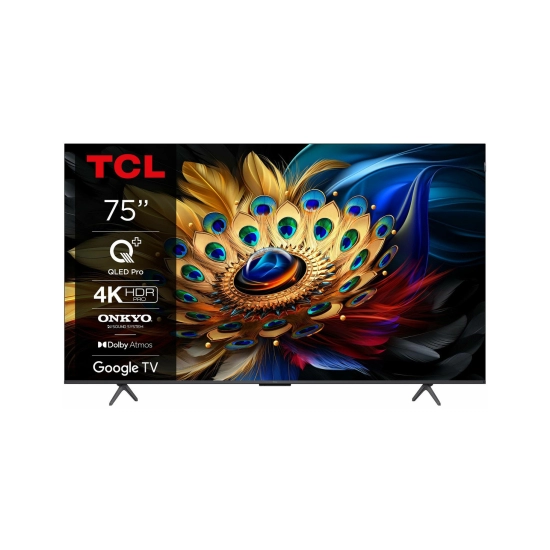 Televizor QLED 75incha TCL 75C655, Google TV, 4K UHD, DVB-T2/C/S2, HDMI, Wi-Fi, Bluetooth, USB, energetski razred F