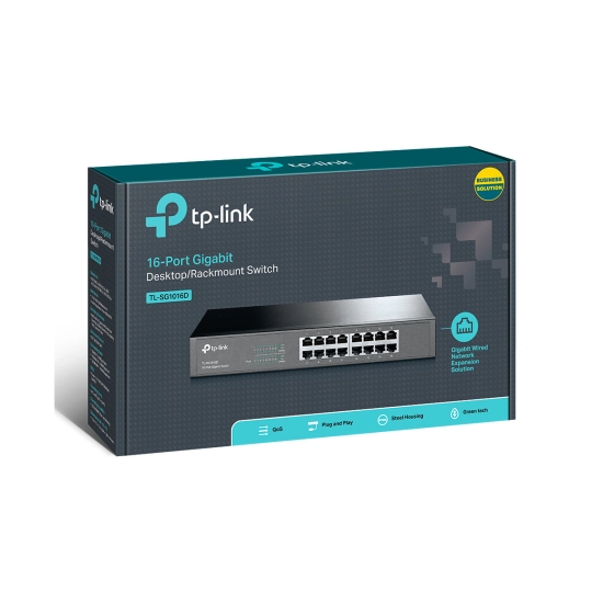 Switch TP-LINK TL-SG1016D, 10/100/1000 Mbps, 16-port