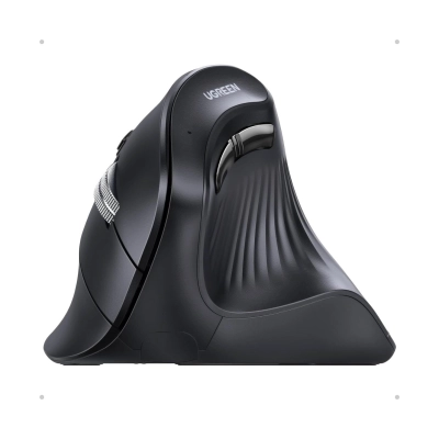 Miš UGREEN, vertikalni, bežični, 4000 DPI, Bluetooth, crni  
