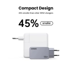 Kućni punjač UGREEN Nexode Pro, 100W, 2x USB C, USB A, kabel USB C (M) na USB C (M), GaN, sivi
