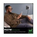 Kućni punjač UGREEN Nexode Pro, 65W, 2x USB C, USB A, kabel USB C (M) na USB C (M), GaN, sivi