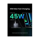 Kućni punjač UGREEN Nexode Pro, 45W, 2x USB C, GaN, sivi