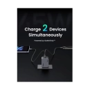 Kućni punjač UGREEN Nexode Pro, 45W, 2x USB C, GaN, sivi