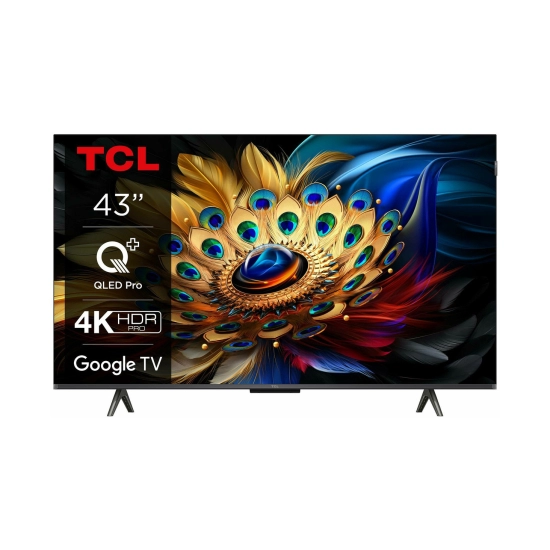 Televizor QLED 43incha TCL 43C655, Google TV, 4K UHD, DVB-T2/C/S2, HDMI, Wi-Fi, Bluetooth, USB, energetski razred F