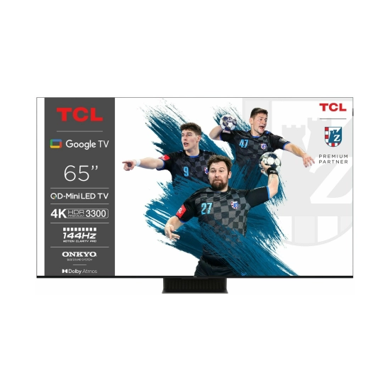 Televizor LED 65incha TCL 65C855, Mini LED, Google TV, 4K UHD, DVB-T2/C/S2, HDMI, Wi-Fi, Bluetooth, USB, energetski razred F