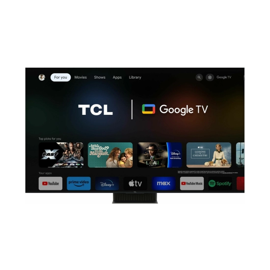 Televizor LED 65incha TCL 65C855, Mini LED, Google TV, 4K UHD, DVB-T2/C/S2, HDMI, Wi-Fi, Bluetooth, USB, energetski razred F