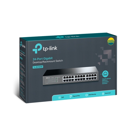 Switch TP-Link  TL-SG1024D, 24-Port, 10/100/1000Mbp