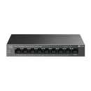 Switch LS109P, TP-Link 9-port Desktop preklopnik (Switch),9×10/100M RJ45 ports, 63W PoE, 8x port PoE+, do 250m PoE prijenos,Plug&play, metalno kućište