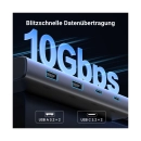 USB HUB UGREEN Revdok 8in1, USB C na HDMI 4K@60, HDMI 4K@30, VGA, USB C Pwer Delivery 100W, 2x USB C, 2x USB A