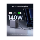 Kućni punjač UGREEN Nexode, 300W, 5x USB C, Power Delivery, GaN, sivi