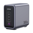 Kućni punjač UGREEN Nexode, 300W, 5x USB C, Power Delivery, GaN, sivi