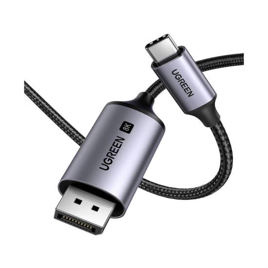 Kabel UGREEN, USB C (M) na DisplayPort (M), 1m, 8K@60Hz, crni Kabel UGREEN, USB C (M) na DisplayPort (M), 1m, 8K@60Hz, crni