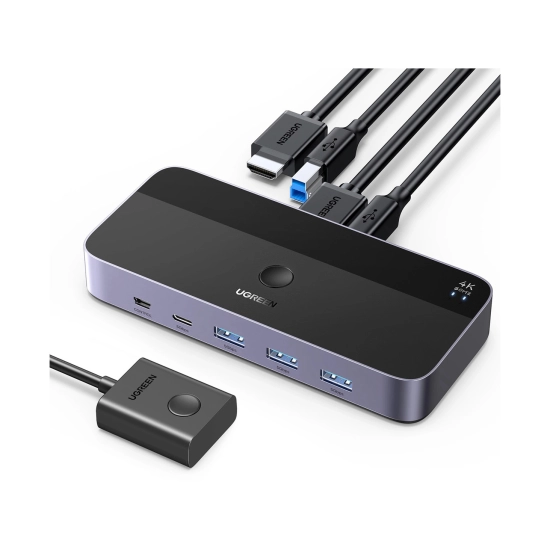 KVM Switch UGREEN 2in1, 3x HDMI, 2x USB C, 3x USB A, 2x USB B KVM Switch UGREEN 2in1, 3x HDMI, 2x USB C, 3x USB A, 2x USB B