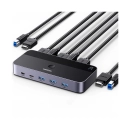 KVM Switch UGREEN 2in1, 3x HDMI, 2x USB C, 3x USB A, 2x USB B