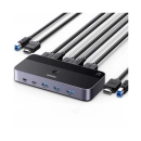 KVM Switch UGREEN 2in1, 3x HDMI, 2x USB-C, 3x USB-A,2x USB-B