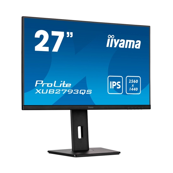 Monitor 27incha IIYAMA XUB2793QS-B1, WQHD, IPS, 75Hz, 1ms, 300cd/m2, 1000:1, pivot, crni