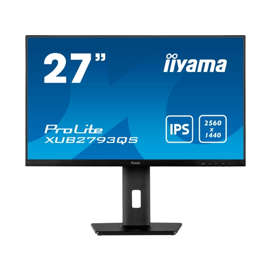 Monitor 27incha IIYAMA XUB2793QS-B1, WQHD, IPS, 75Hz, 1ms, 300cd/m2, 1000:1, pivot, crni