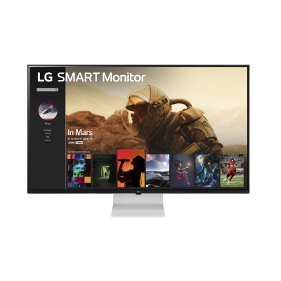 Monitor 43incha LG 43SQ700S, 4K UHD, IPS, 60Hz, 5ms, 300cd/m2, 1200:1, USB-C, 3x USB, RJ45, zvučnici, AirPlay 2, Screen Share, Bluetooth, webOS, bijeli   - MONITORI I OPREMA