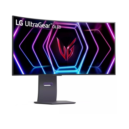 Monitor 39incha LG UltraGear 39GS95QE, WQHD, OLED, 240Hz, 0.03ms, 250cd/m2, 1500:1, 2x USB, zakrivljeni, crni