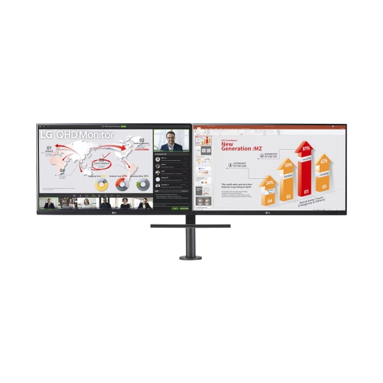 Monitor 27incha LG Ergo 27QP88D, QHD, IPS, 75Hz, 5ms, 350cd/m2, 1000:1, USB-C, 2x USB, pivot, zvučnici, crni