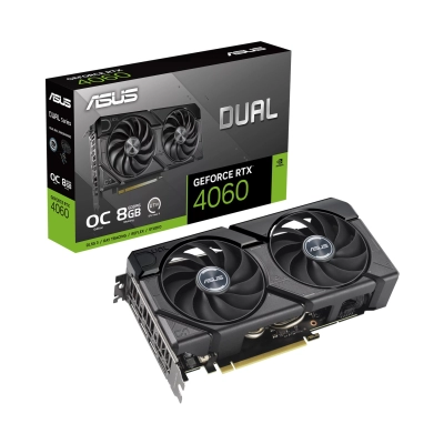 Grafička kartica ASUS nVidia Dual GeForce RTX 4060 EVO OC Edition, 8GB GDDR6, 3x DisplayPort, HDMI   - Grafičke kartice