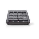 Tipkovnica NEDIS KBNM100BK, numerička tipkovnica, USB A, crna