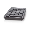 Tipkovnica NEDIS KBNM100BK, numerička tipkovnica, USB A, crna